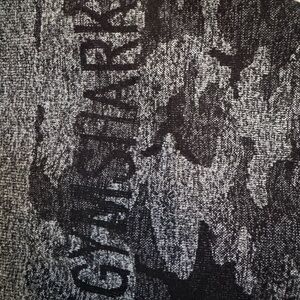 Gymshark Charcoal and Black Patterned Knit